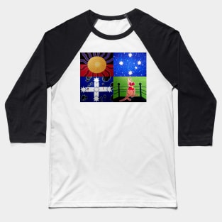 4-1 Aussie Flag 2023 Baseball T-Shirt